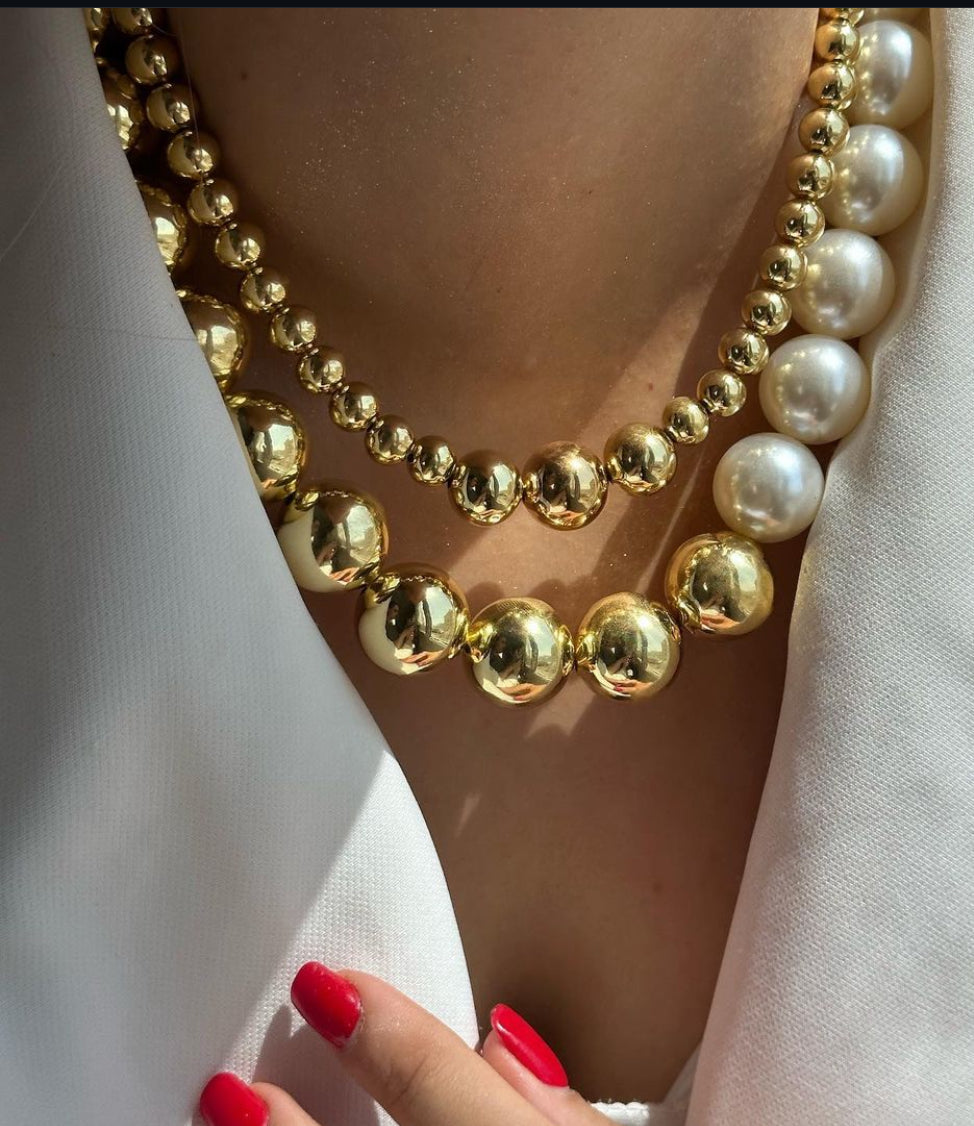 Golden Aura Statement Necklace