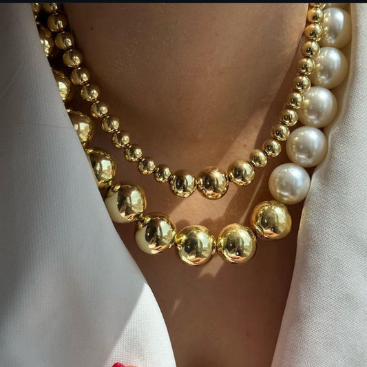 Golden Aura Statement Necklace