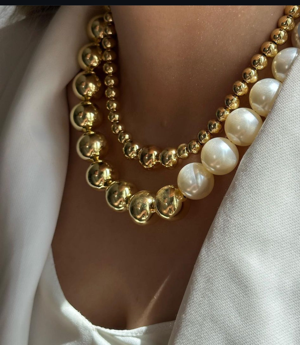 Golden Aura Statement Necklace