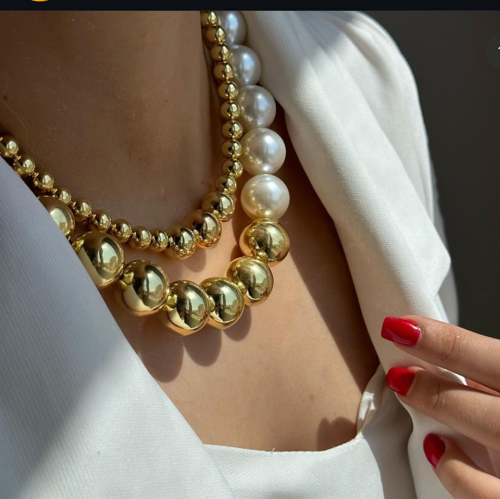 Golden Aura Statement Necklace