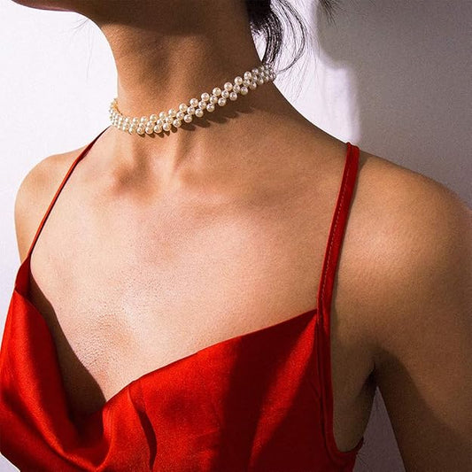 Dew Drop โ Minimal Small Pearl Choker