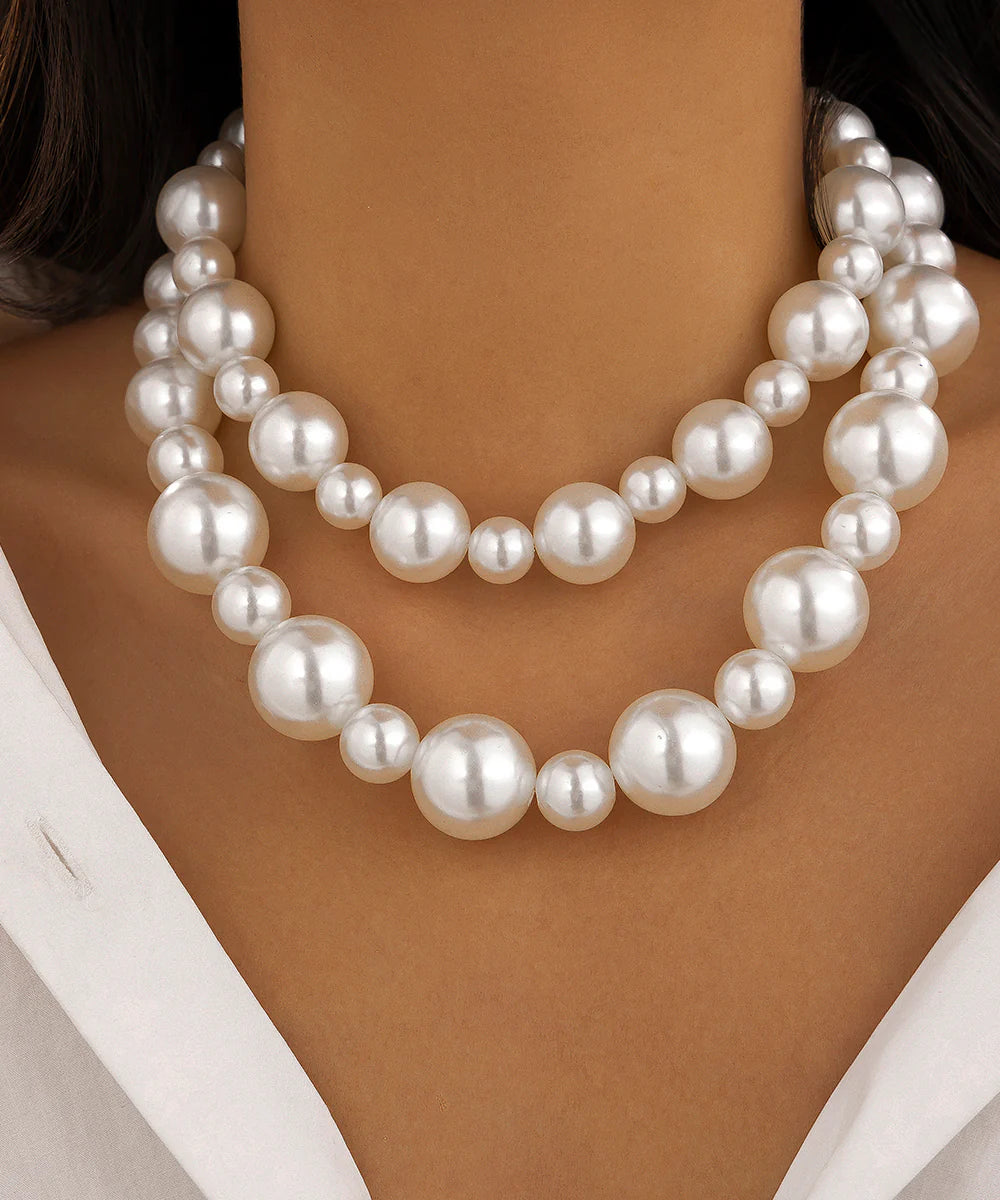 Sun-Kissed Serenity Pearl Necklace