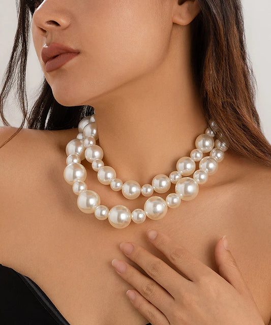 Sun-Kissed Serenity Pearl Necklace