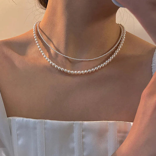 Pearl Princess Double Layer Necklace