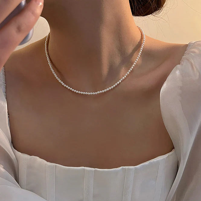 Pearl Princess – Elegant White Pearl Necklace