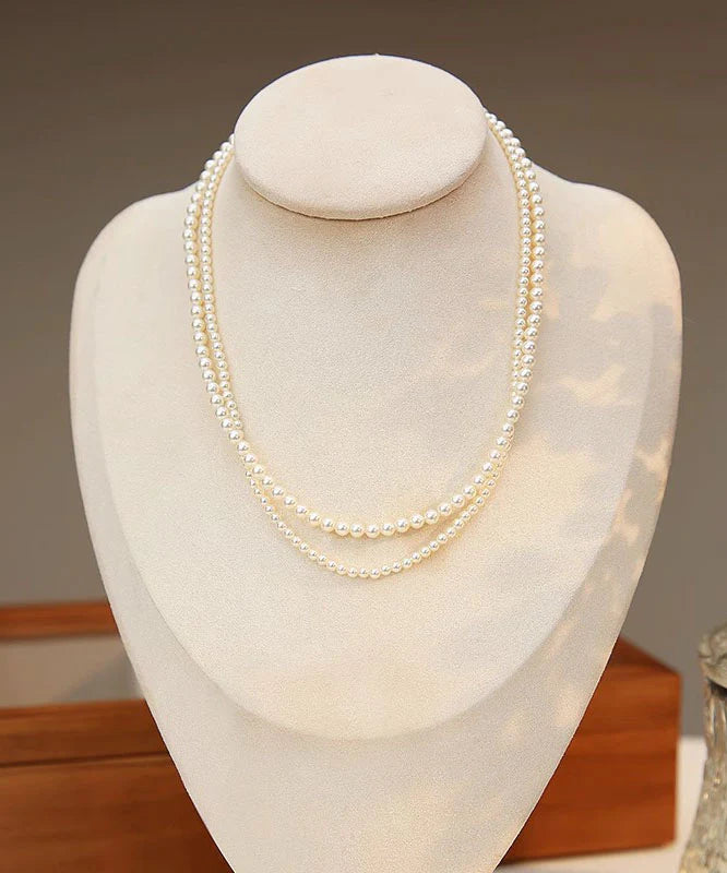 Sugar Pearl – Cute White Beaded Necklace