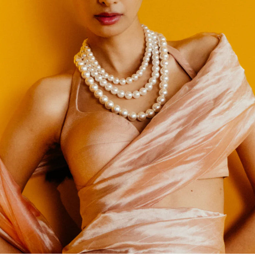Timeless Beauty Handmade Pearl Choker
