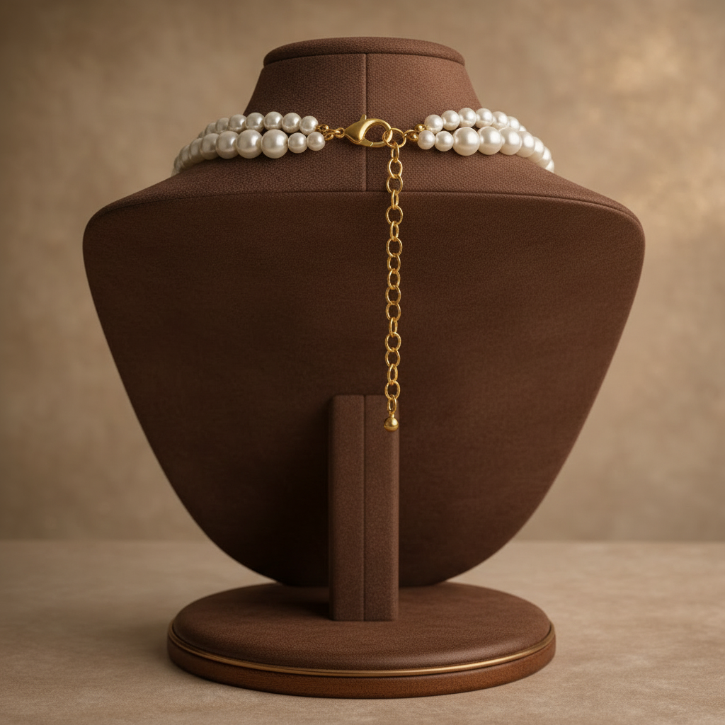 Classic Medium Length Pearl Necklace