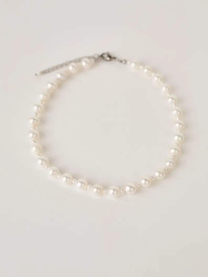 Pure Dew – Dainty Minimal Pearl Necklace