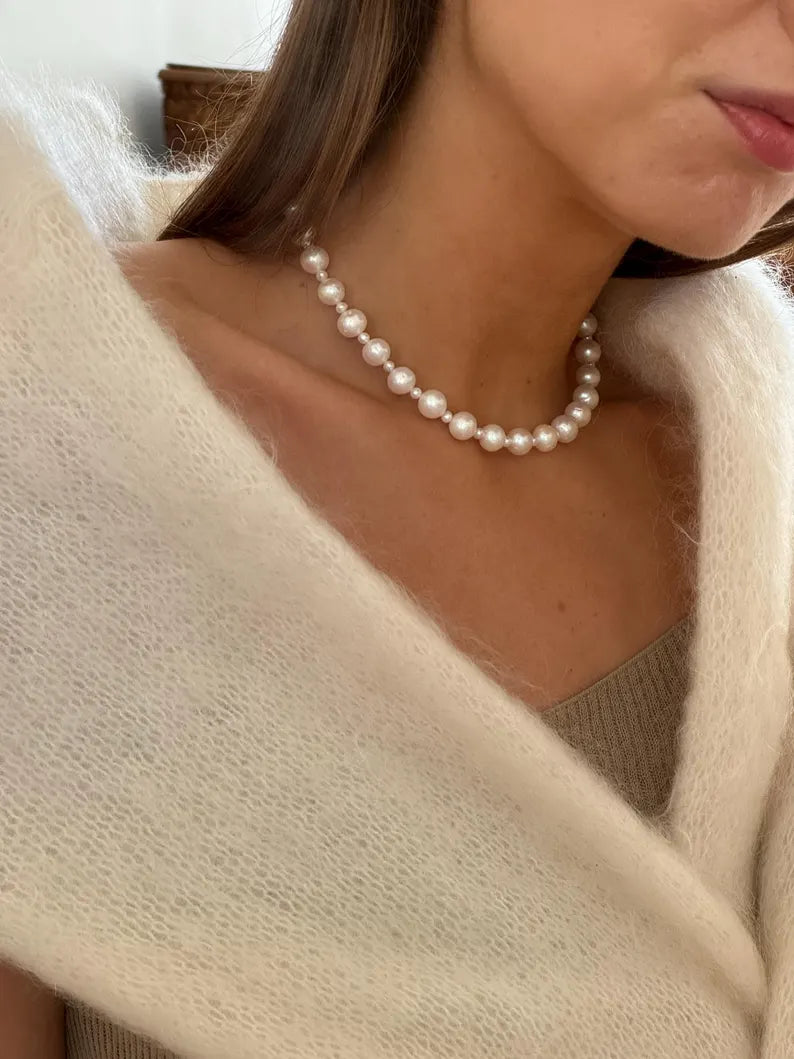 Pure Dew – Dainty Minimal Pearl Necklace