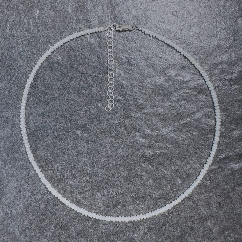 Pearl Choker Necklace - Sterling Silver Necklace - Dainty Silver Choker - Beaded Choker - Delicate Pearl Necklace - Dainty Pearl Necklace