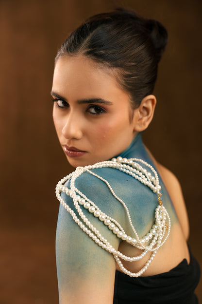 Multi Strand Acrylic Pearl Necklace
