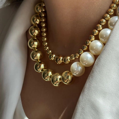 Golden Aura Statement Necklace