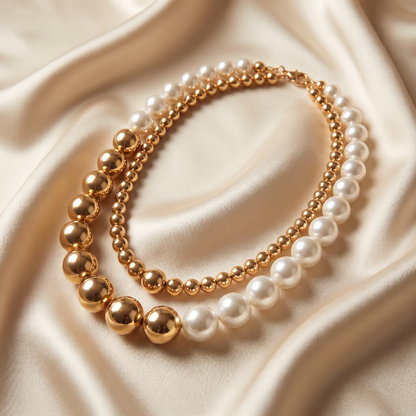 Golden Aura Statement Necklace