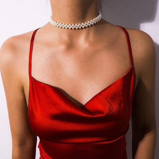 Dew Drop – Minimal Small Pearl Choker