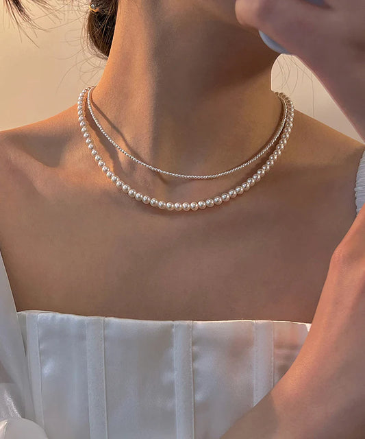 Pearl Princess – Elegant White Pearl Necklace