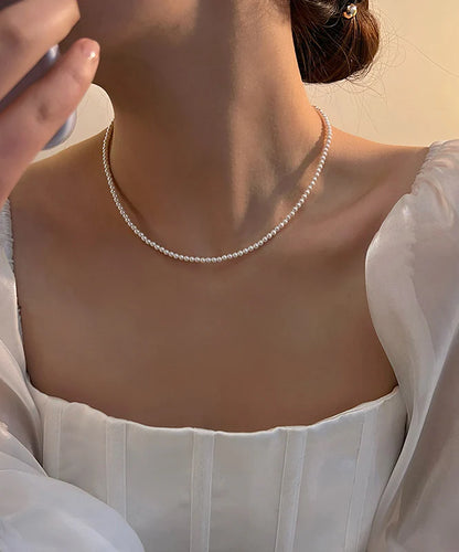 Pearl Princess – Elegant White Pearl Necklace