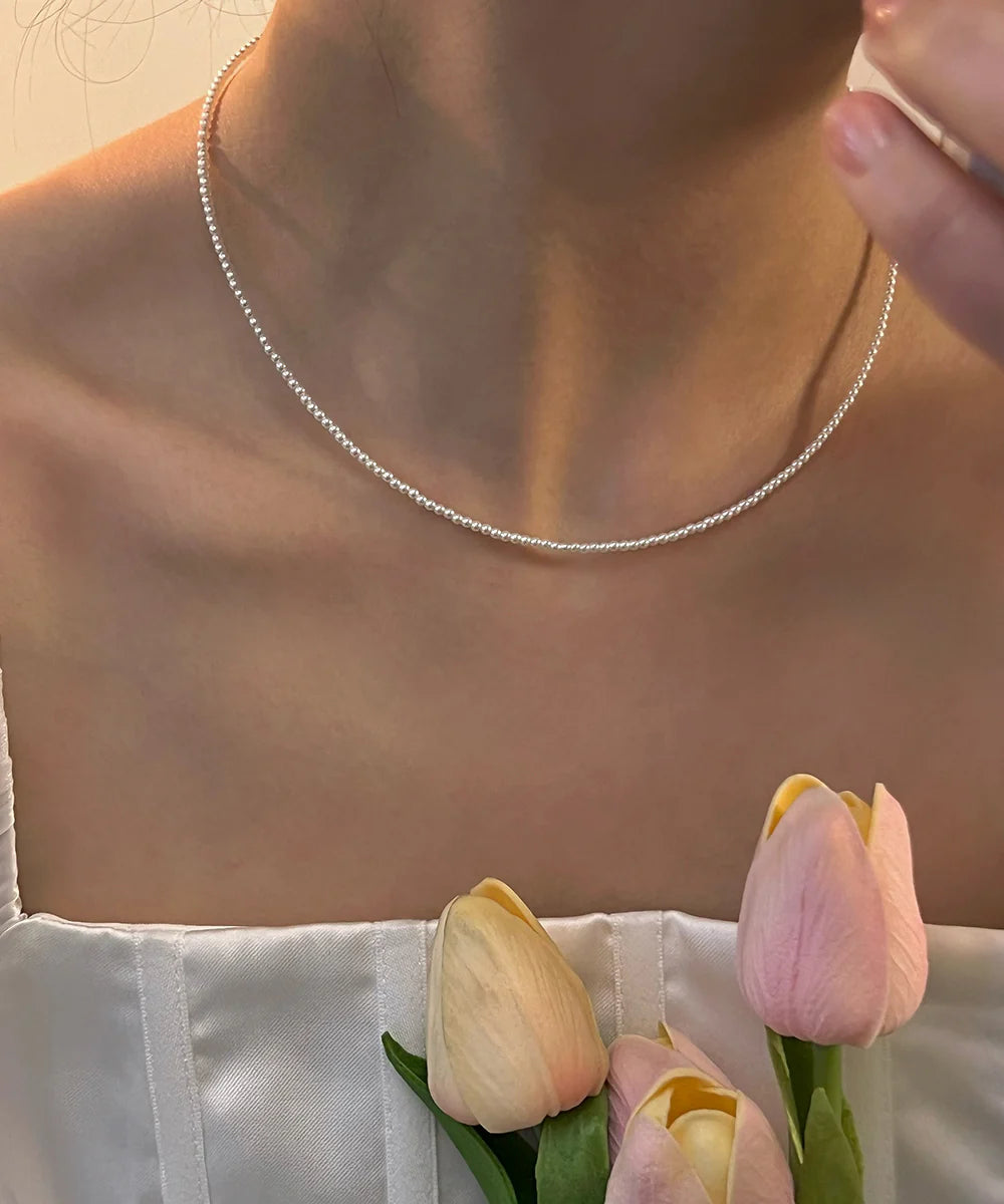 Pearl Princess – Elegant White Pearl Necklace