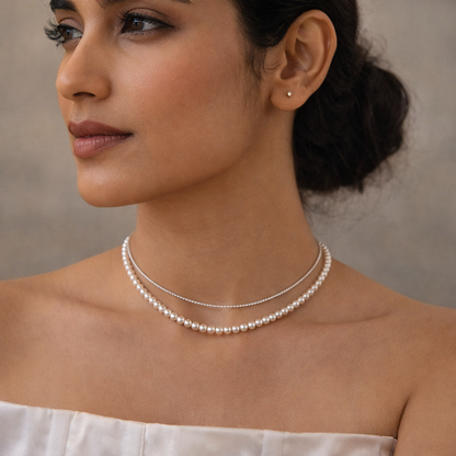 Pearl Princess Double Layer Necklace