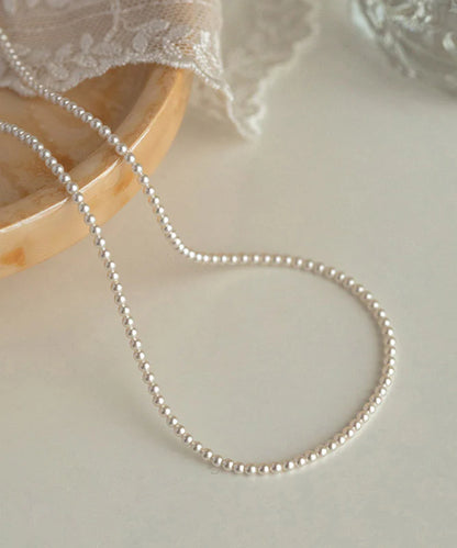 Sugar Pearl – Cute White Beaded  Necklace