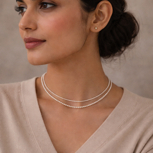 Sugar Pearl Layered Necklace