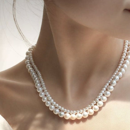 Eternal White Pearl Necklace