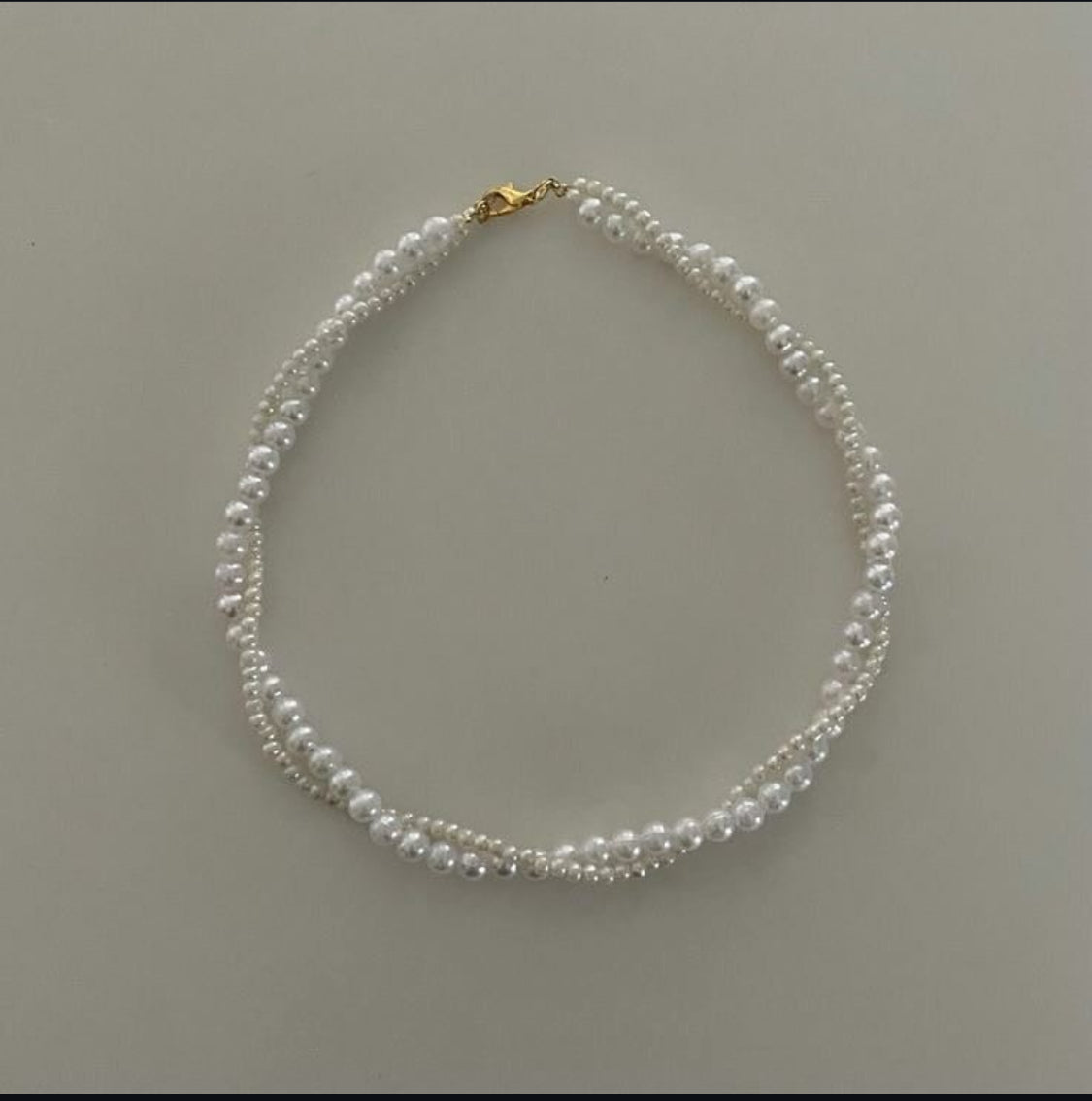 Dual Strand Elegance: Pearl Choker