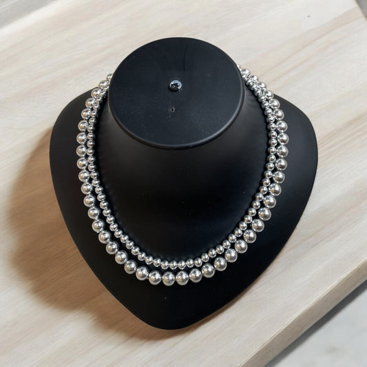 Luminous Silver Beads