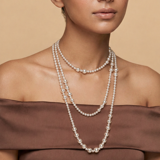 Pure Grace – Long White Pearl Strand