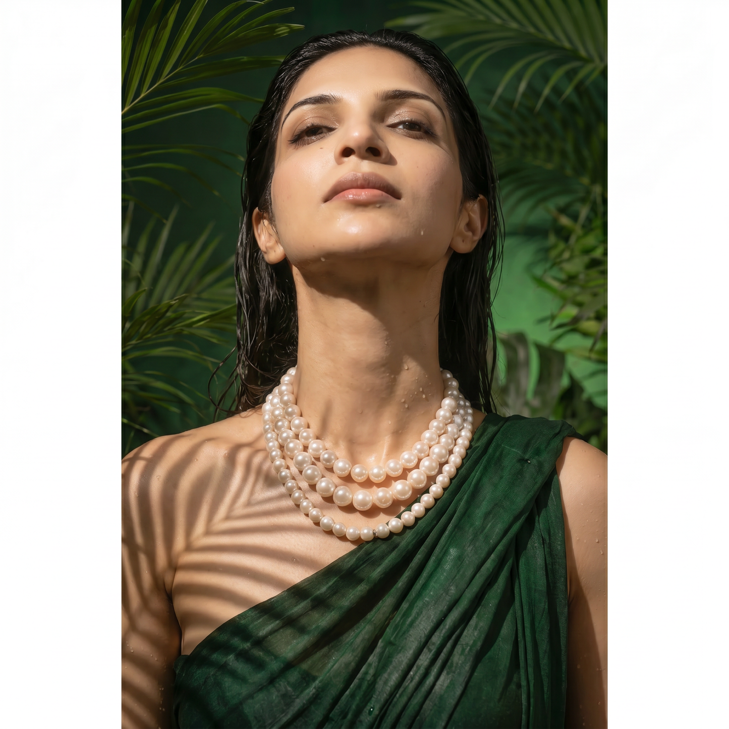 Statement Triple Layer Cream Pearl Necklace 2.0