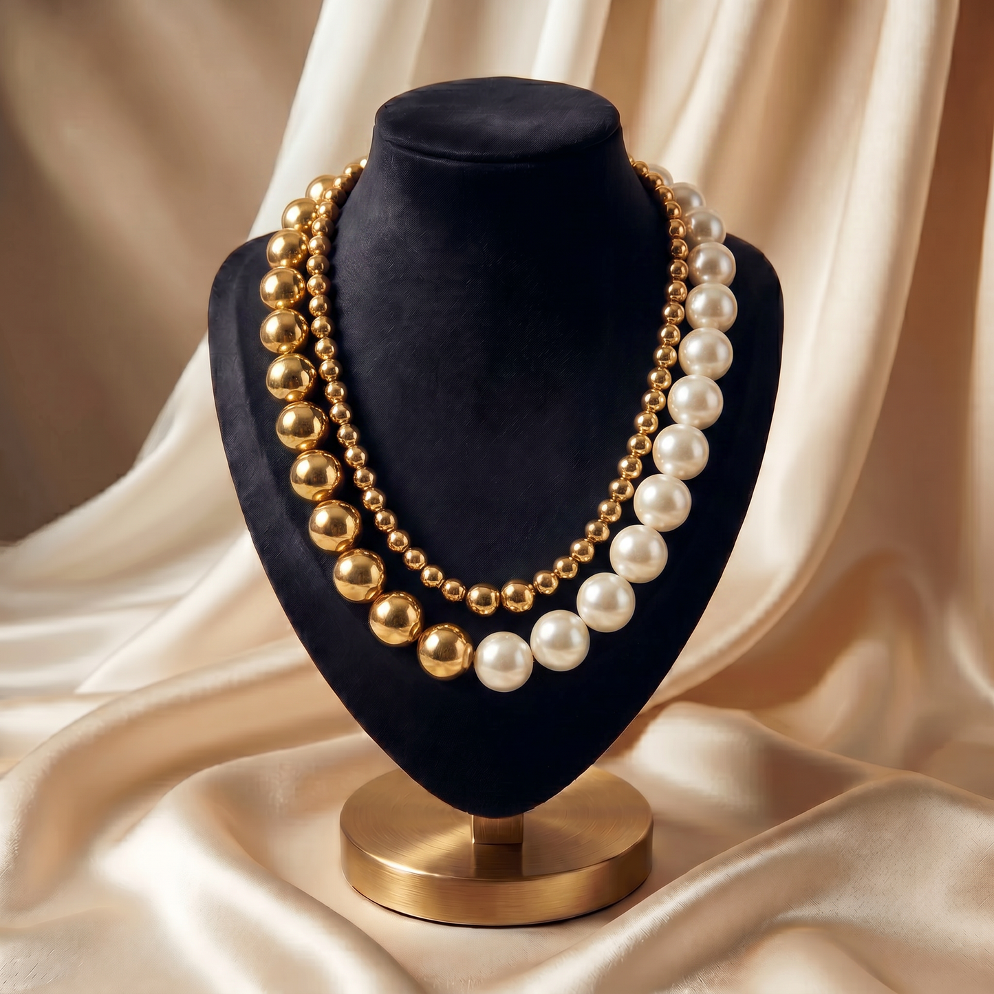 Golden Aura Statement Necklace