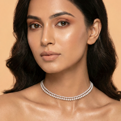 Sugar Pearl Double Strand Choker