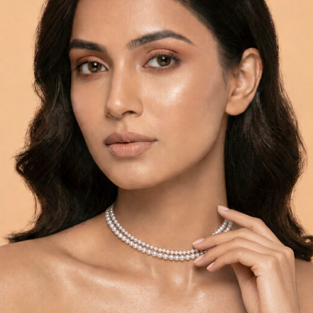 Sugar Pearl Double Strand Choker
