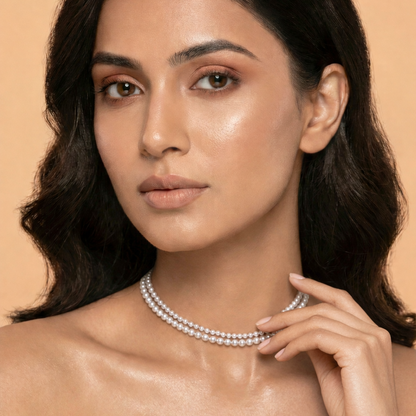 Sugar Pearl Double Strand Choker