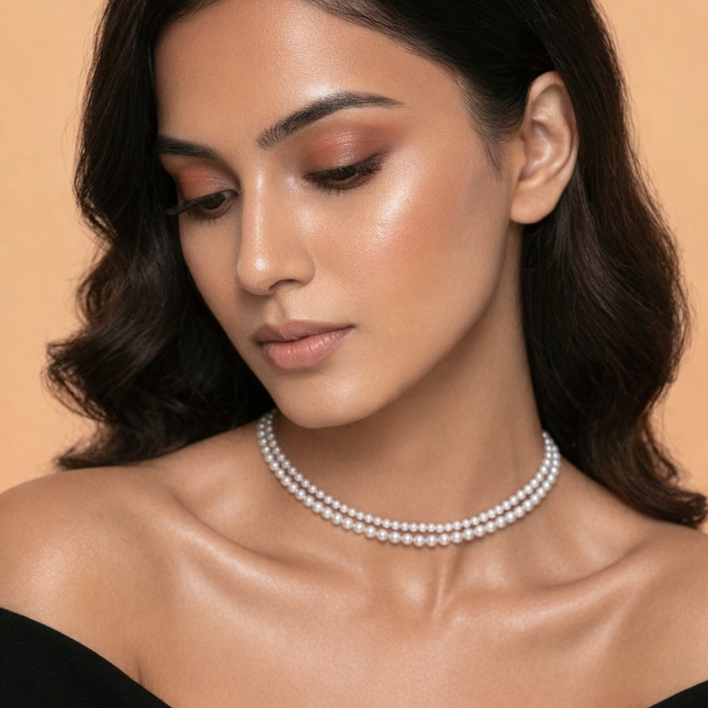 Sugar Pearl Double Strand Choker