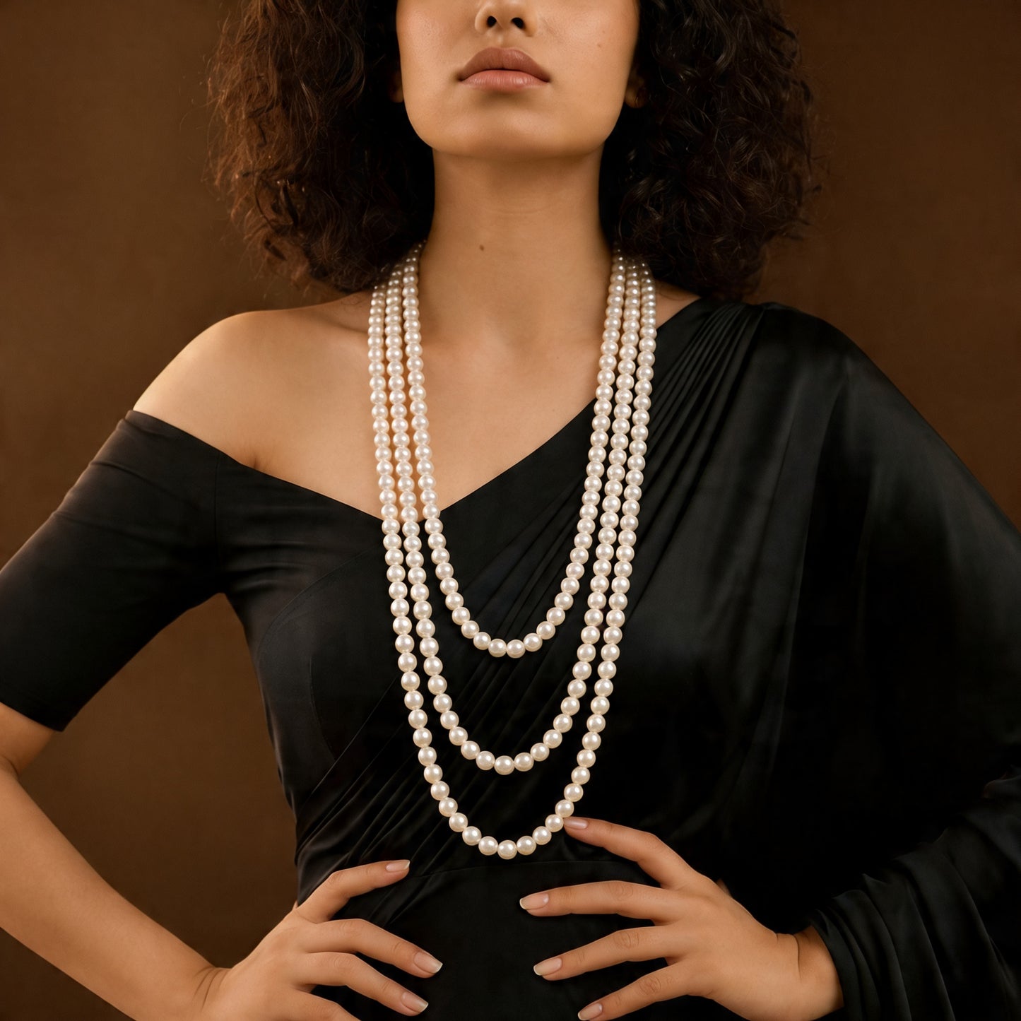Long Pearl Strand Necklace (59 Inches) – 6-in-1 Multi Style Elegant Pearl Jewelry