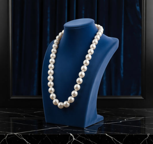 Classic Medium Length Pearl Necklace for Women | Artificial Pearl Jewellery | Timeless Elegance