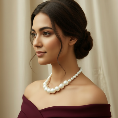Classic White Pearl Necklace