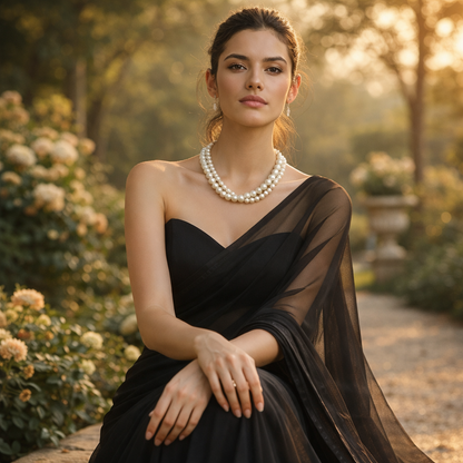 Elegant Double Layer Pearl Necklace