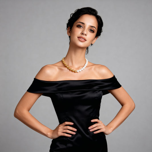 Two-Tone Pearl Bracelet (12 mm)