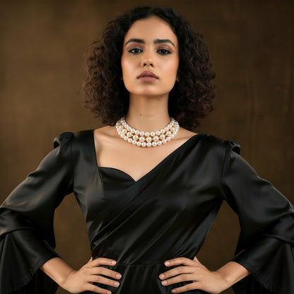 The Aurelia Three-Strand Pearl Necklace