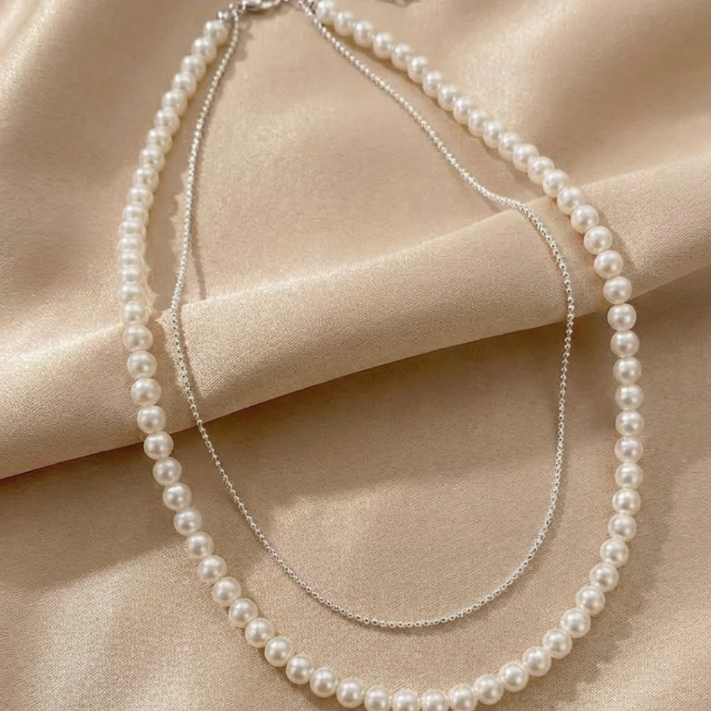 Pearl Princess – Elegant White Pearl Necklace