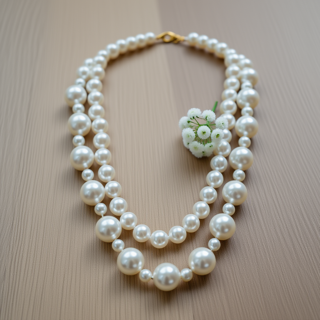 Signature Triple-Layer Pearl Necklace in Graduated Sizes