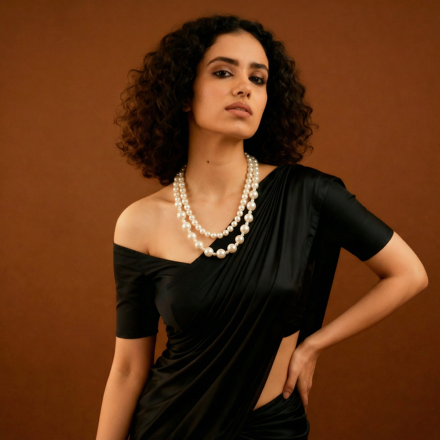 Signature Triple-Layer Pearl Necklace in Graduated Sizes