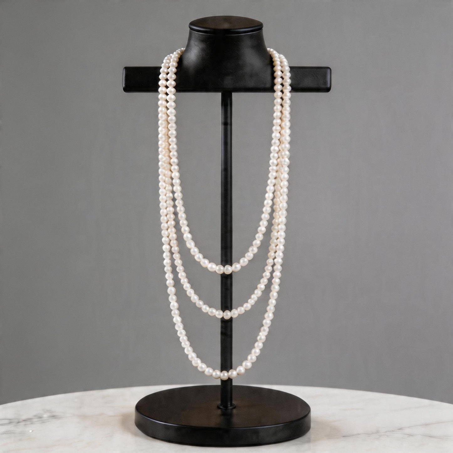 Long Pearl Strand Necklace (59 Inches) – 6-in-1 Multi Style Elegant Pearl Jewelry