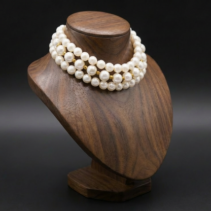The Aurelia Three-Strand Pearl Necklace