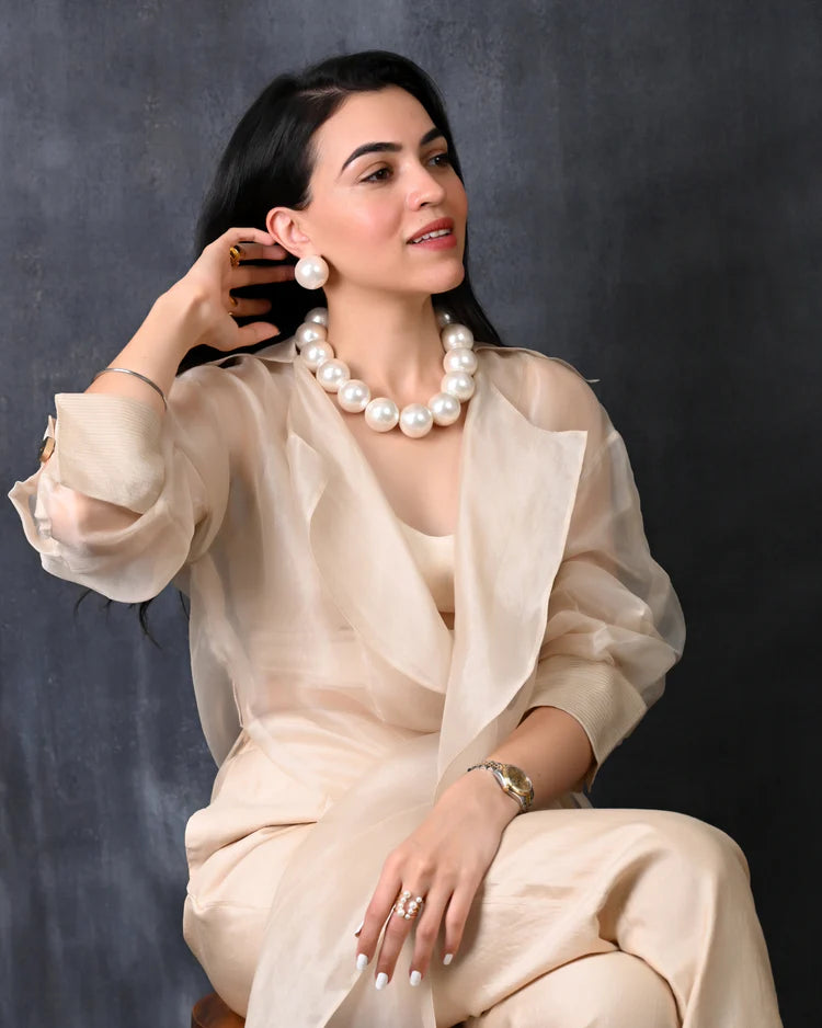Oversized Pearl Choker – Luxe Handmade Statement Piece