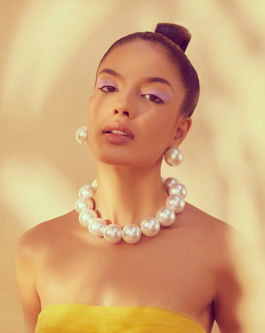Oversized Pearl Choker – Luxe Handmade Statement Piece