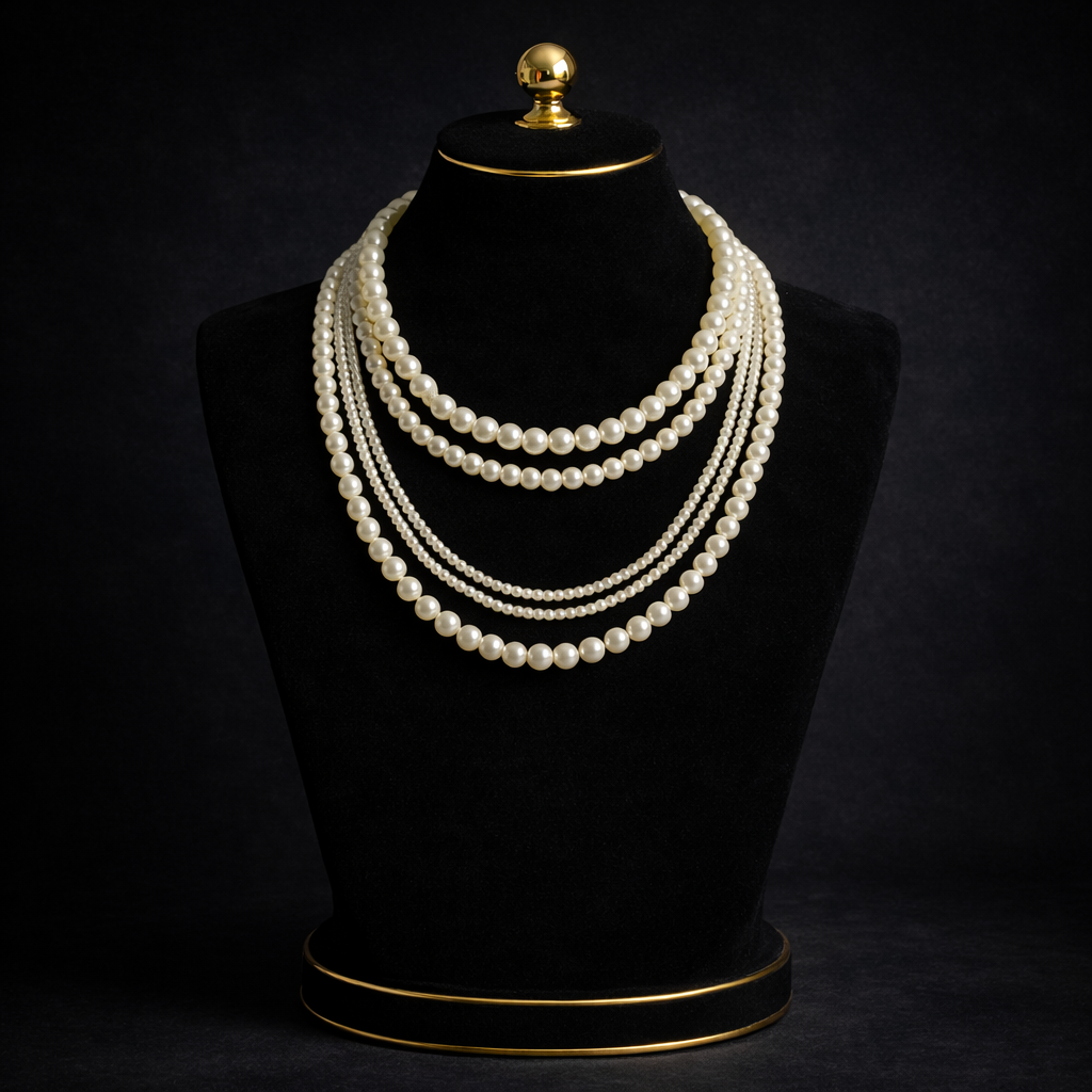 Elegant Multi-Layer Pearl Necklace