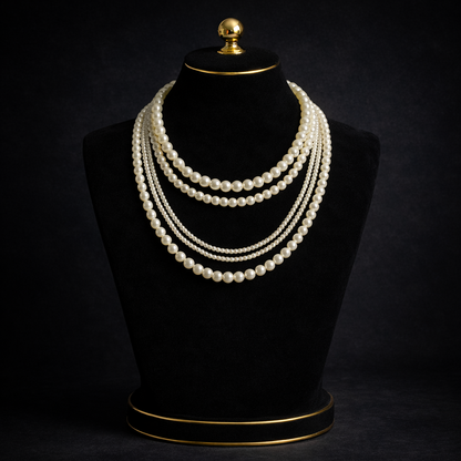 Elegant Multi-Layer Pearl Necklace